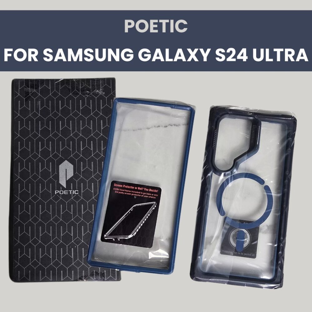 Samsung Galaxy S24 Ultra 5G - Full Body Hybrid Shockproof with Camera Stand Phon